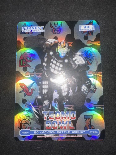 2026 Bo Jackson Battle Arena Tecmo Bowl Furnest Helmets Steel Foil (ED)