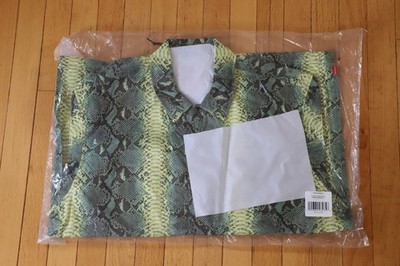 Supreme x The North Face Green Snakeskin Taped Seam Coaches Jacket size Large