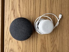 Google Nest Mini 2nd Generation Smart Speaker Charcoal Bluetooth Wi-Fi Assistant