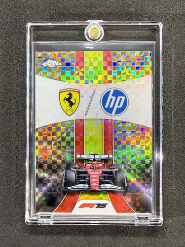 Scuderia Ferrari [Gold Checker Flag Refractor] #175 2025 Topps Chrome Formula 1 card