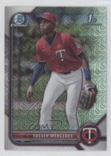 2022 Bowman Chrome Prospects Mega Box Mojo Refractor Yasser Mercedes 06v5