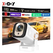 4K HD Portable Projector 1080P WiFi Bluetooth 12000LMS Video Mini Home Theater