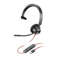 Poly Blackwire 3310 - Wired, Single Ear Mono Headset with Boom Mic - USB-A