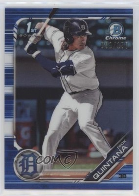 2019 Bowman Draft Chrome Blue Refractor 92/150 Nick Quintana #BDC-105 0kr0