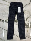 Lululemon Power Thru HR Tight 25” Women’s UK8 Heritage 365 Camo Deep Multi