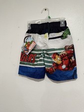 Marvel Avengers Size 4 Boys Swim Trunks NEW NWT