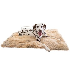 Best Friends by Sheri Calming Shag Dog Blanket   Ultra Soft Faux Fur Pet T
