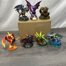 Skylanders Lot Of 7 Dragon Skylander Xbox 360 Figures Skylander Portal Game Lot