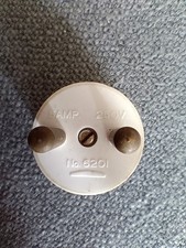 Vintage UK 2 Pin 5A Round Pin Plug 6201