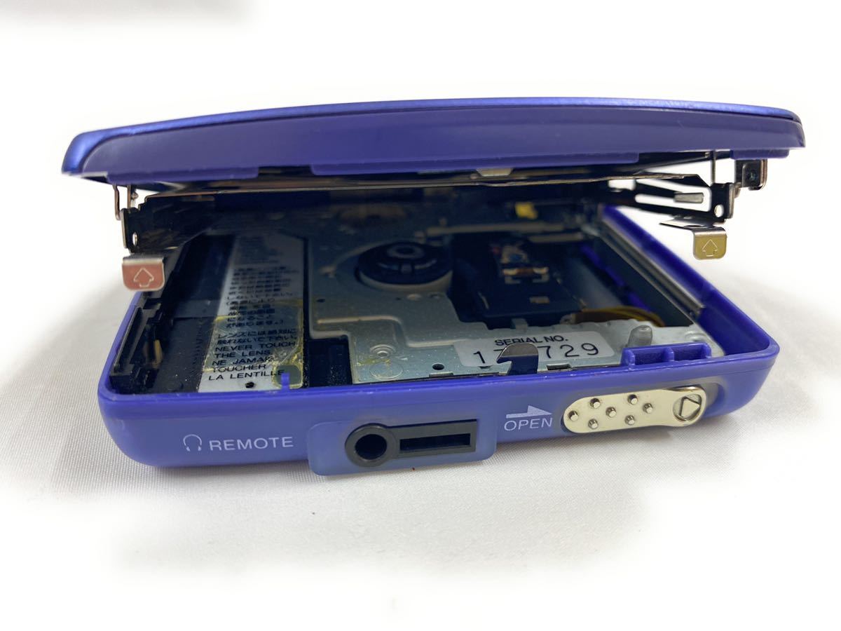 Sony MD Walkman MZ-E80 Blue MiniDisc Player RM-MZ2S with gum