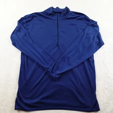 Patagonia Capilene 1/4 Zip Pullover Men's XL Blue Made in USA Vintage Base Layer