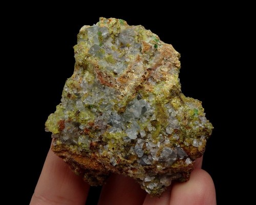 CONICHALCITE & FLUORITE -- GREECE Attica LAVRION Kamariza - Hilarion Mine /pi685 - Picture 19 of 21