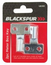 Metal Meter Box Key Gas Electric Utility Box Cupboard Cabinet Triangle keys x 2