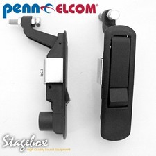 Black Lever Latch with Pop-up Lever Mechanism