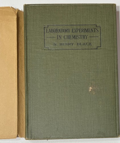 Rare 1921 Laboratory Experiments in Chemistry by Henry Black ~Vintage Science HB - Picture 1 of 8