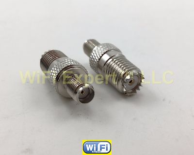 1 x SMA Female Plug to Mini-UHF Female Jack RF Coax Adapter Connector Converter