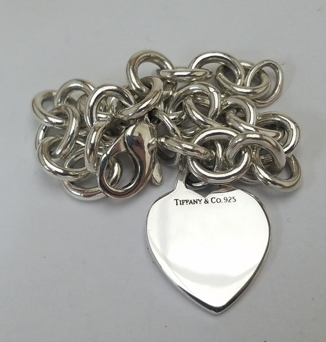 925 Sterling Silver Dangling Heart Tag 