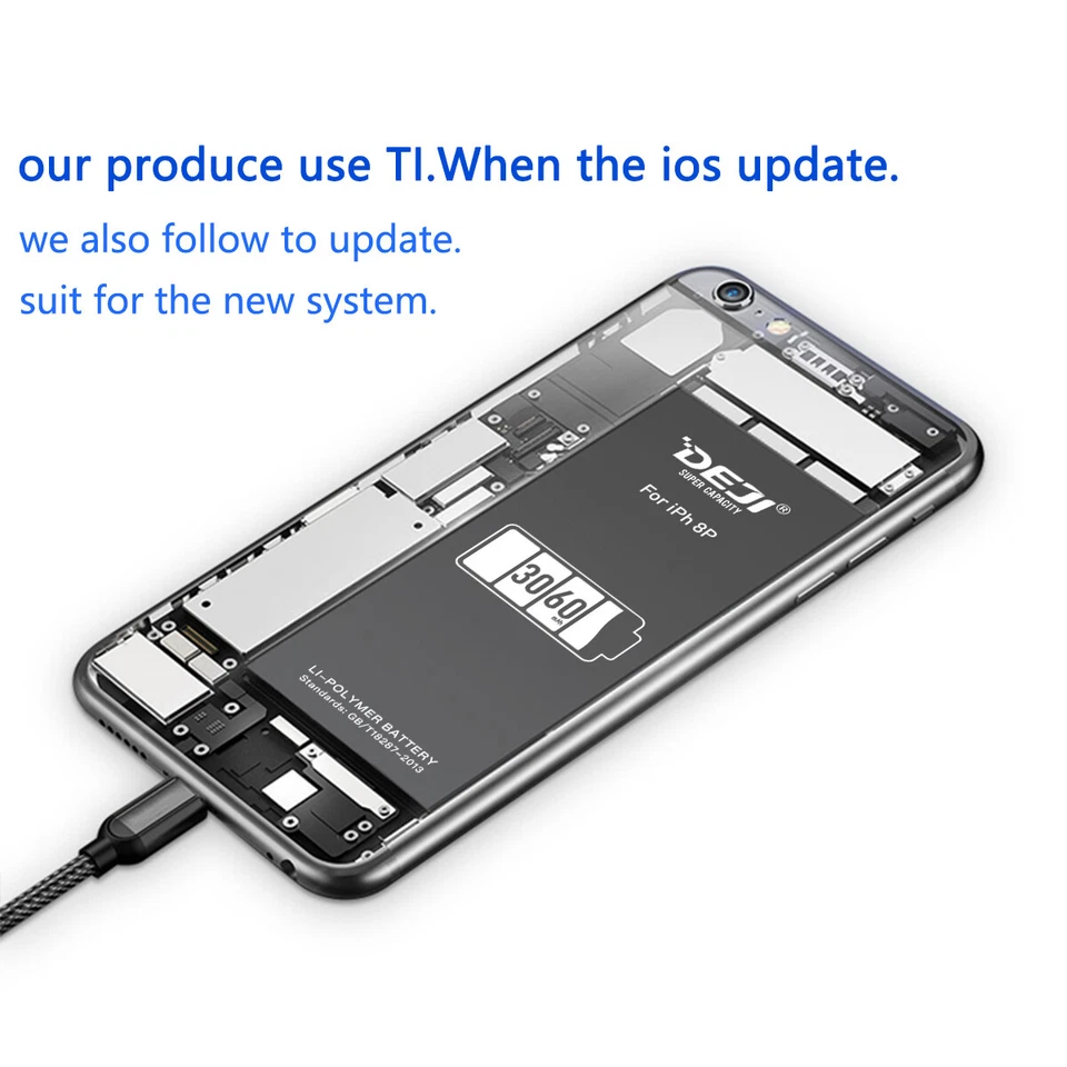 Para Apple iPhone 12 11 Pro Max X 8/7 Plus Batería Repuesto Alta Capacidad Foto 4 de 4