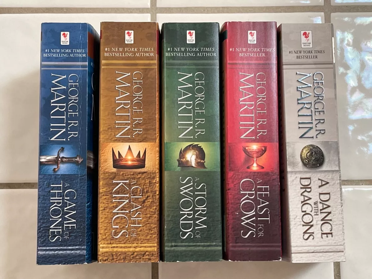 Lot Of 5 - Game Of Thrones Series Books, Paperback (1-5) George R.R. Martin