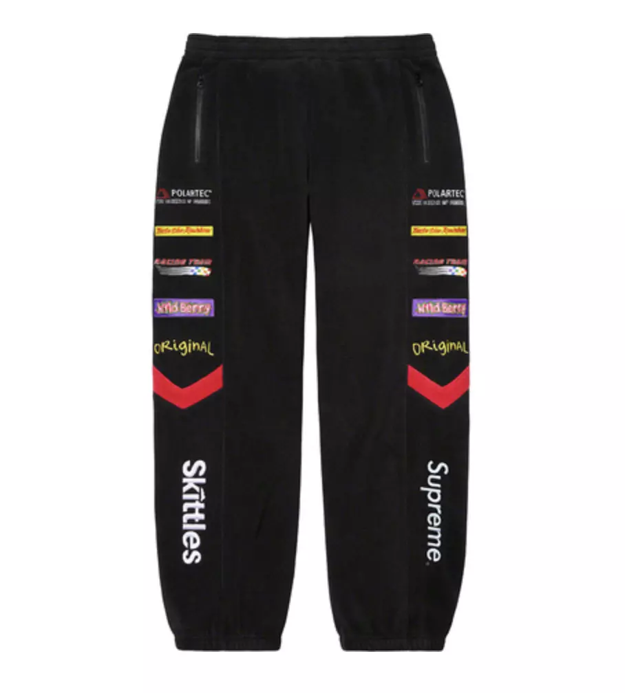 SUPREME SKITTLES POLARTEC PANT (BLACK) (LARGE) FW21 TNF SKITTLES JACKET  BEANIE