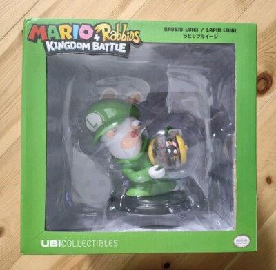 Mario + Rabbids Kingdom Battle - Rabbid Luigi Figure Statue Nintendo UbiSoft   