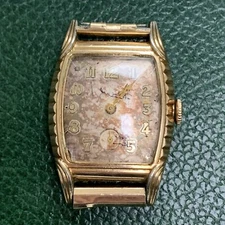 Vintage Bulova 10BM 17 Jewels 10K RGP Wristwatch Project for PARTS / REPAIR