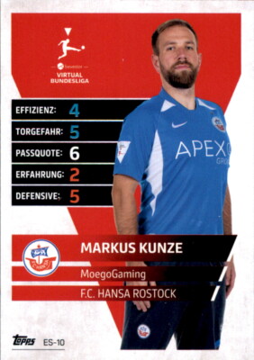 Match Attax EXTRA 2021/2022  ES10 - Markus Kunze - MoegoGaming - E-Sports