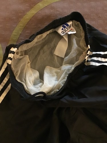 Adidas Swim Trunks Youth Small Black and White With Lining in EUC - Picture 6 of 7