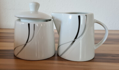 VAN WELL SILVER NIGHT Sahnekännchen und Zuckedose