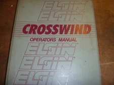 Elgin Crosswind Street Sweeper Owner Operator Instruction Manual xz