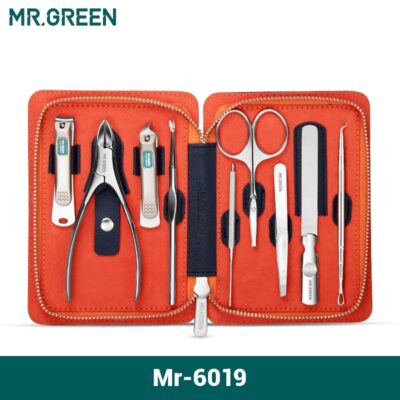 Manicure Set 9 in 1 Professional With leather case Stainless Steel Nail Clippers