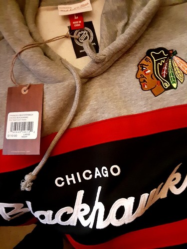 Chicago Blackhawks Herren Mitchell Ness besticktes Sweatshirt M, L, XL UVP $ 110 - Bild 4 von 4