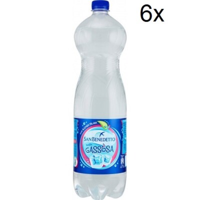 6x San benedetto Gassosa Flasche Soda PET 1.5 Lt erfrischend