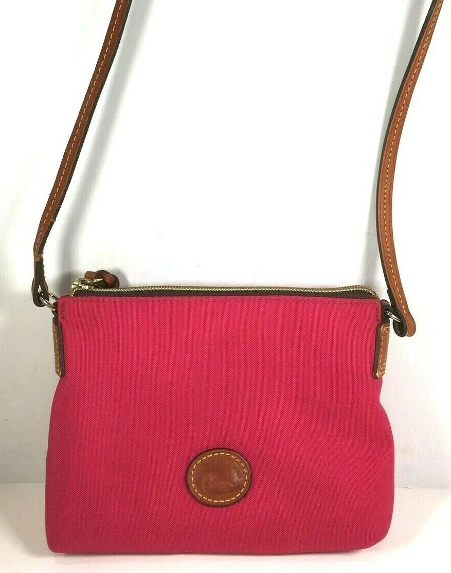 Dooney & Bourke Fuchsia Nylon Crossbody Bag