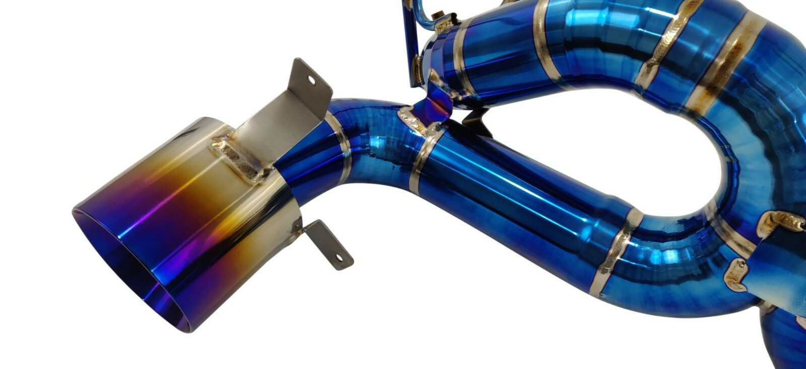 Fit Ferrari F8 Tributo 20-22 Titanium X-Pipe Exhaust System Without Valve BLUE