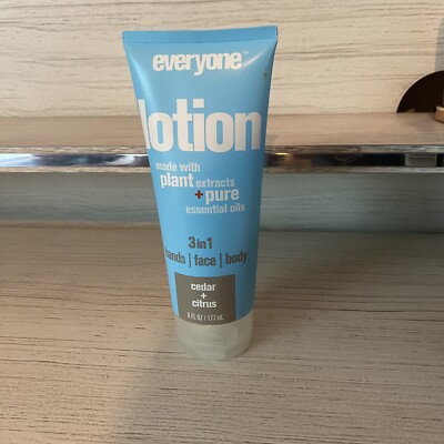 EO Everyone Lotion Hands & Face & Body 3 In 1 Cedar + Citrus 6 FL Oz. HTF.