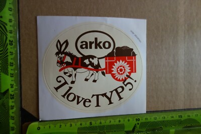 Alter Aufkleber Kaffee Tee Schokolade ARKO TYP5