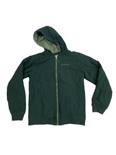 COLUMBIA Boy's EVERGREEN RIDGE REVERSIBLE Jacket/Coat Green Size L, GUC