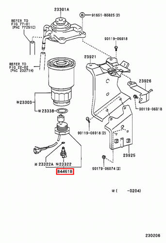 Genuine Toyota LandCruiser 79 78 Series HDJ HZJ Fuel Filter Water Sensor Switch - Picture 14 of 24