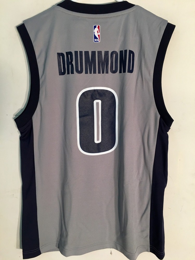 Adidas NBA Jersey Detroit Pistons Andre Drummond Grey sz L