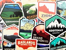 50 Cool National Park Outdoor Hiking Camping Nature Stickers Laptop Decals