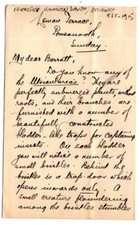 Frederick Hamilton Davey (1868-1915) Signed Letter /Autographed British Botanist