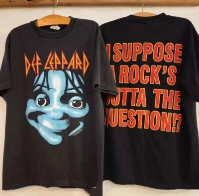 Def Leppard Shirt, Def Leppard Tour 2 Side Black T-shirt Unisex S-5XL Men Women