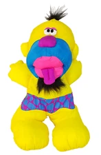 Caveman 13" Plush Neon Parachute Fabric SOUND Fisher Price 1992 Grrrrunts Stuffe