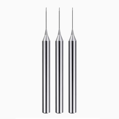 3pcs 0.3mm R0.3x2xD4x50 Tungsten steel Ball nose 2 Flutes End Mills