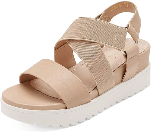 Women Open Toe Ankle Strap Summer Casual Platform Wedge Sandals US size 5-11 - Picture 13 of 24