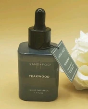 Sand + Fog Teakwood Eau De Parfum  Oil  1.7 oz  New 