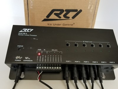 RTI RP-6 RF Home Audio Video Remote Control Processor with Power Supply (S3-D)