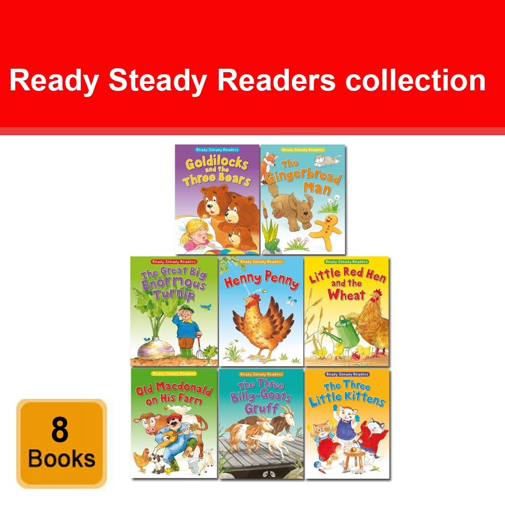 Ready Steady Readers 8 Books Collection Set by Lesley Smith, Lesley Smoth