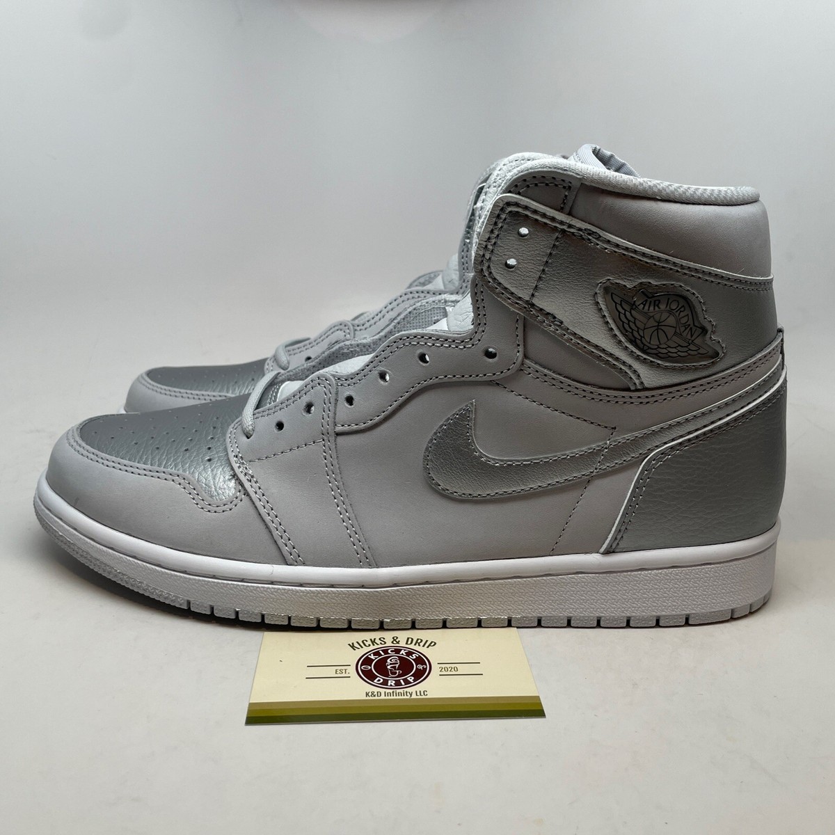 Jordan 1 Retro High OG Tokyo Japan 2020 Metallic Silver Lost